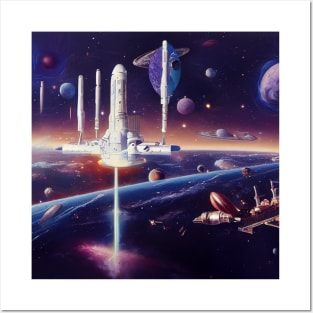 Interplanetary Spaceport Posters and Art